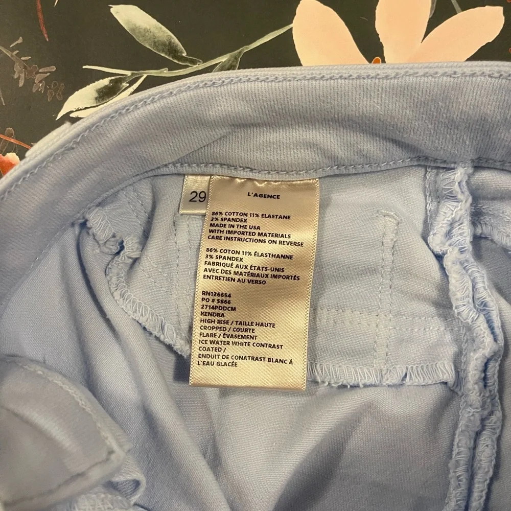 L'AGENCE Light Blue Flare Jeans - Picture 4 of 8